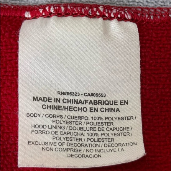 Nike Boy's Therma-Fit Swoosh Pullover Hoodie XL Red Nylon Fleece Inside Casual - Picture 10 of 10